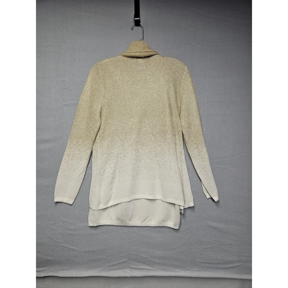 Drapers & Damons Petites Gold Ombre Metallic Cardigan & Tank Set PM Womens